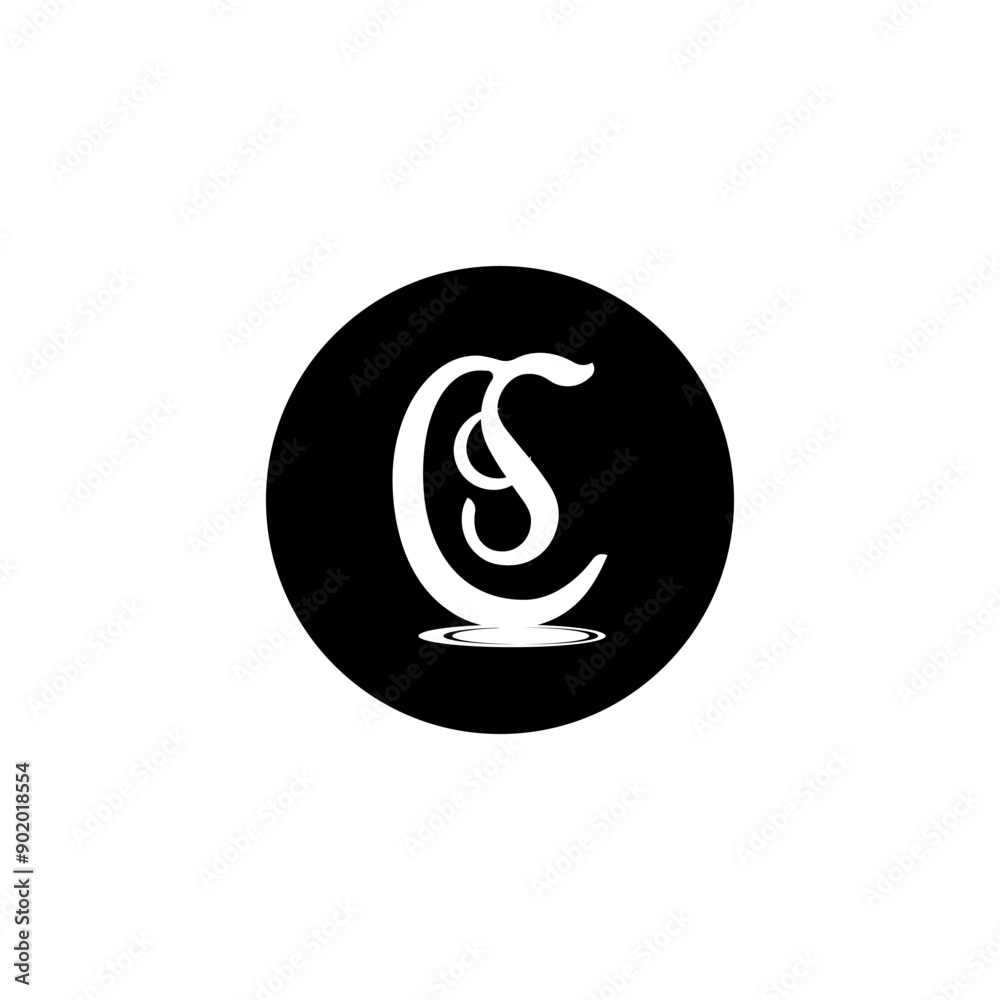 letter c logo template that is unique and simple