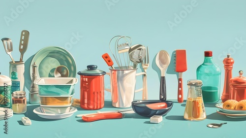 Whimsical illustrations of everyday objects
