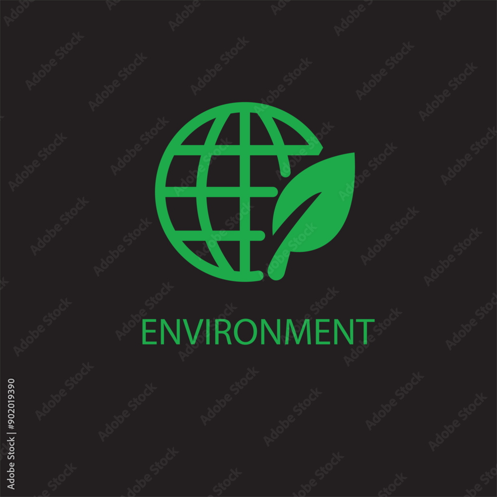 World environment logo icon template vector World environment logo icon template vector
