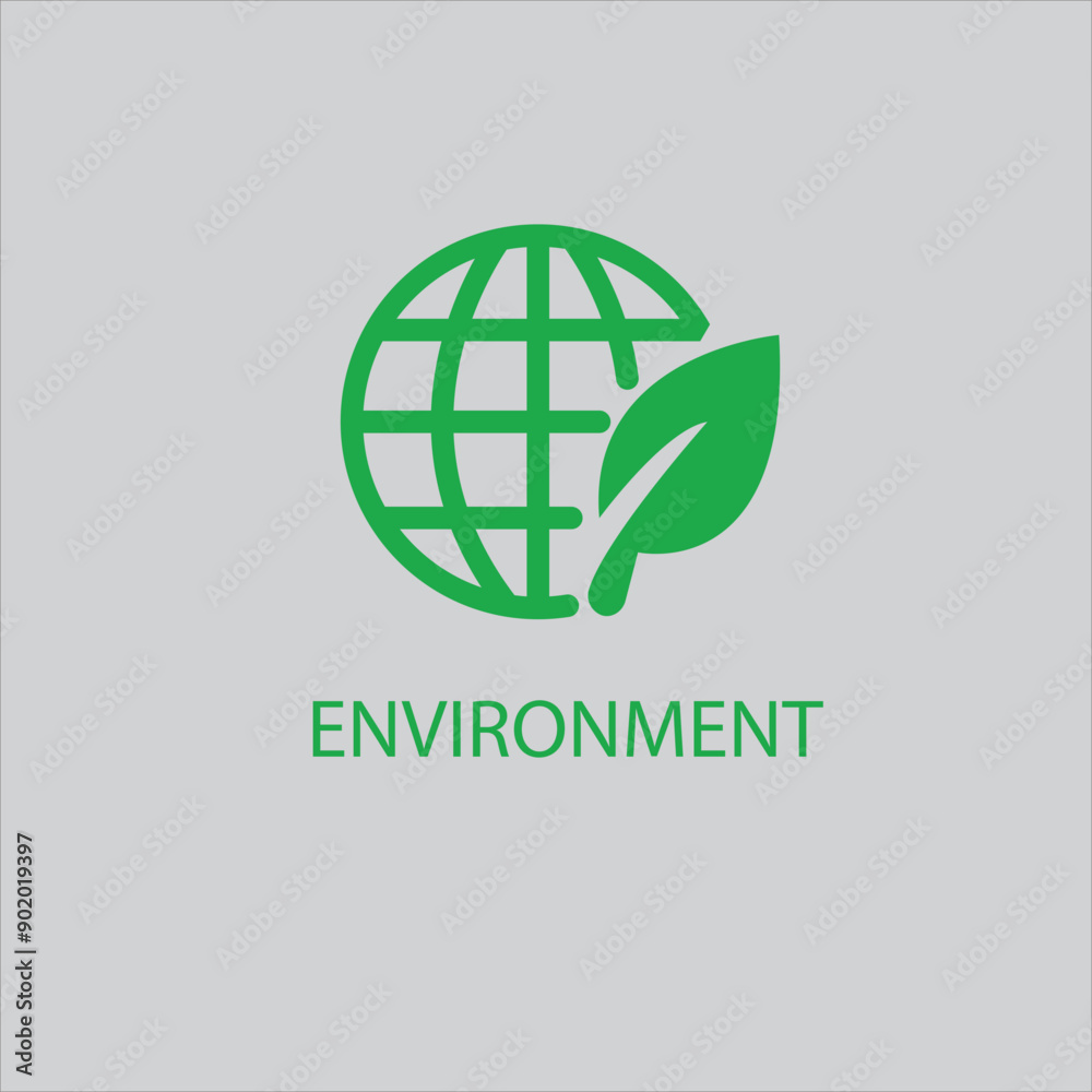World environment logo icon template vector World environment logo icon template vector