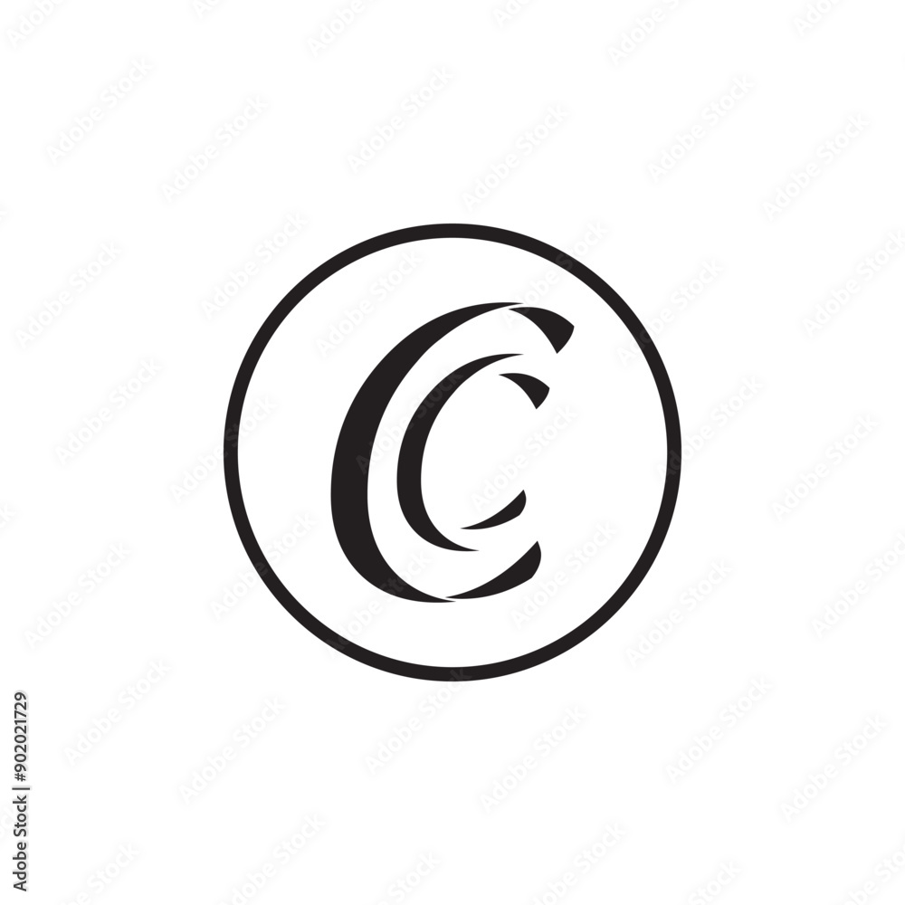 letter c logo template that is unique and simple letter c logo template that is unique and simple