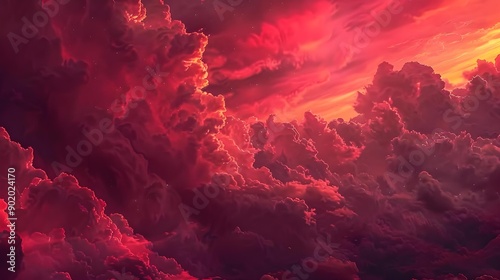 Red clouds timelapse