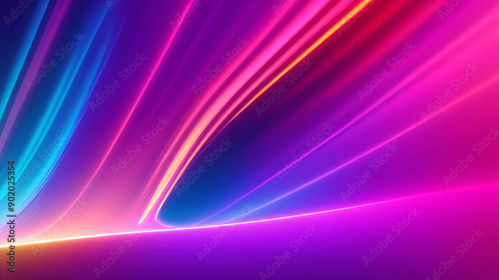 Big neon wave background, abstract smooth background with refractions on a light background Big neon wave background, abstract smooth background with refractions on a light background