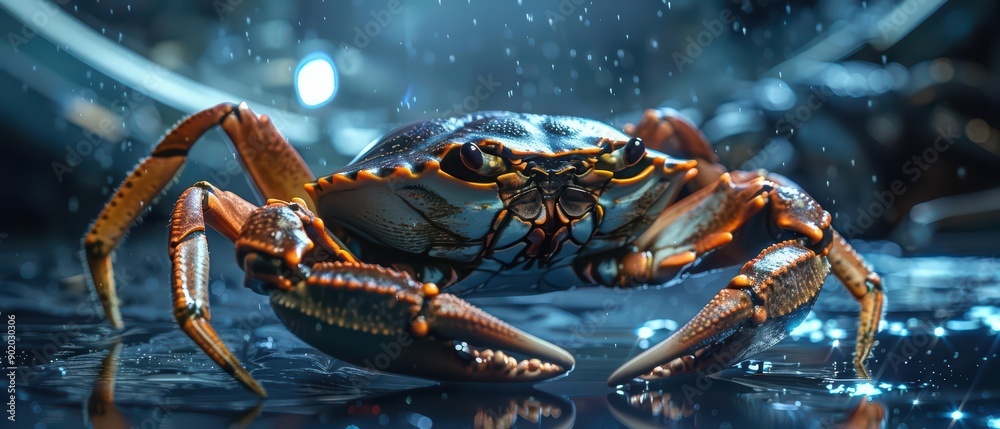 In a hightech marine setting