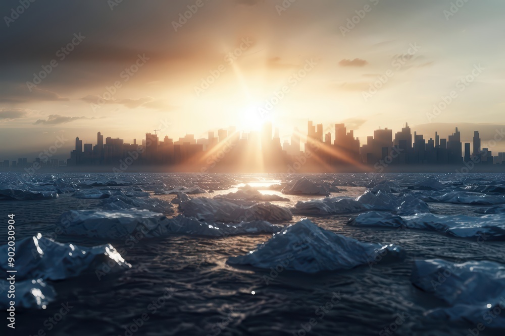 Fototapeta premium In an ultramodern supernatural scene