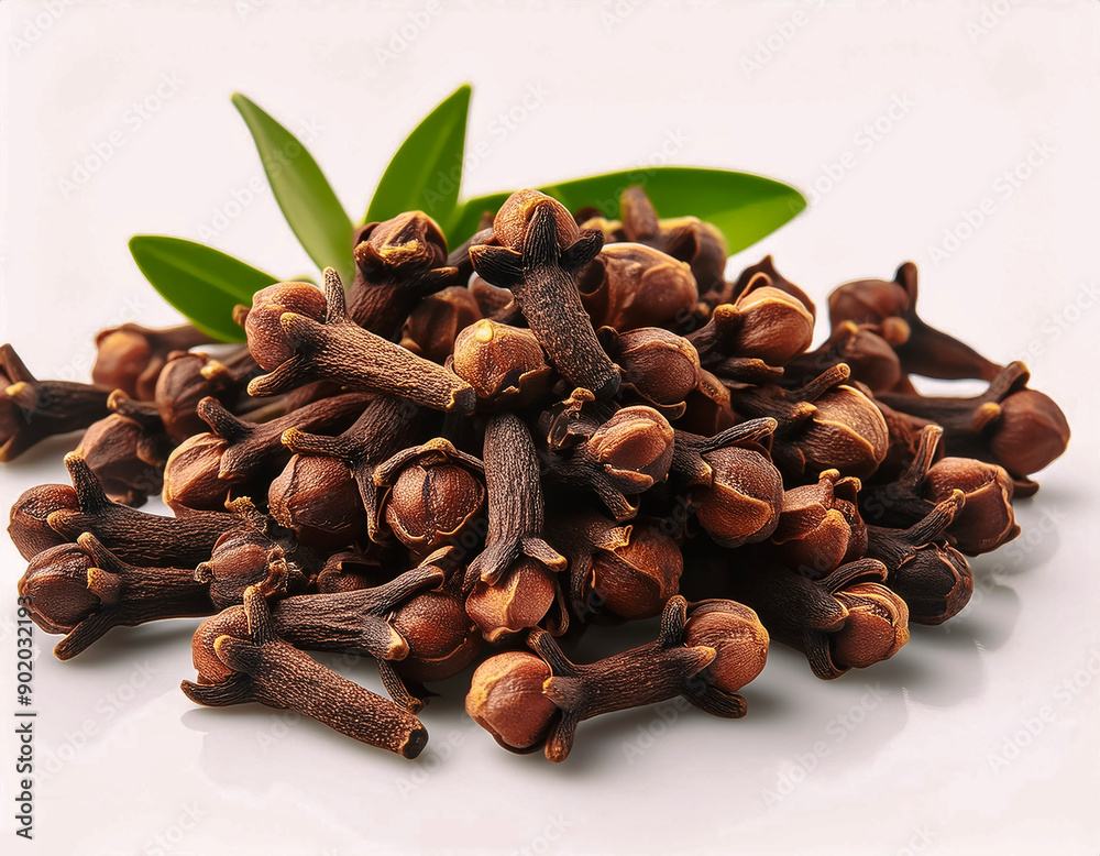 Obraz premium a lots&nbsp;clove plant isolated on white background.