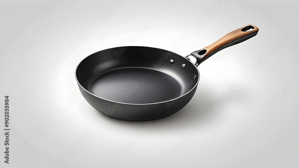 Frying pan icon symbol logo on white background. Generative AI Frying pan icon symbol logo on white background. Generative AI