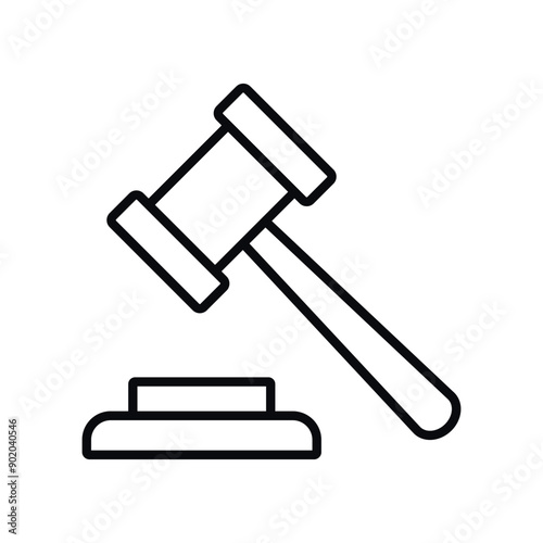 judge's hammer icon
