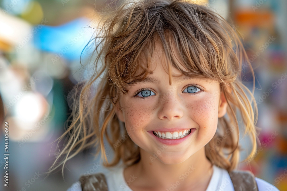 smiling kid with a backpack in front of the school. children playing in the classroom in the school. back to school. AI Generated smiling kid with a backpack in front of the school. children playing in the classroom in the school. back to school. AI Generated