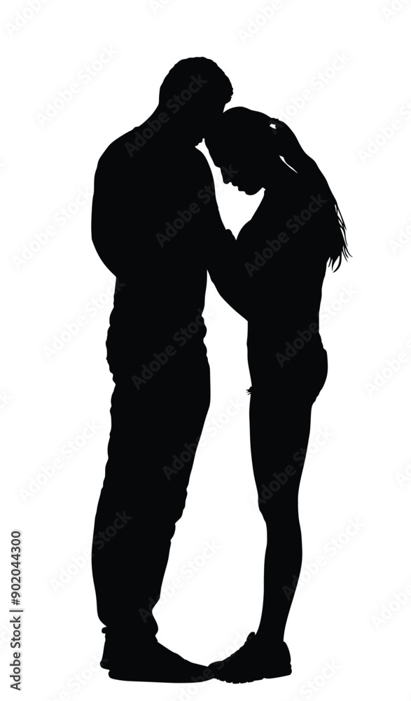 Girlfriend and boyfriend kissing on date vector silhouette illustration isolated. Love boy and girl hugging shape. Togetherness, tenderness closeness. Dancing couple in love hug. Handsome dancers Girlfriend and boyfriend kissing on date vector silhouette illustration isolated. Love boy and girl hugging shape. Togetherness, tenderness closeness. Dancing couple in love hug. Handsome dancers