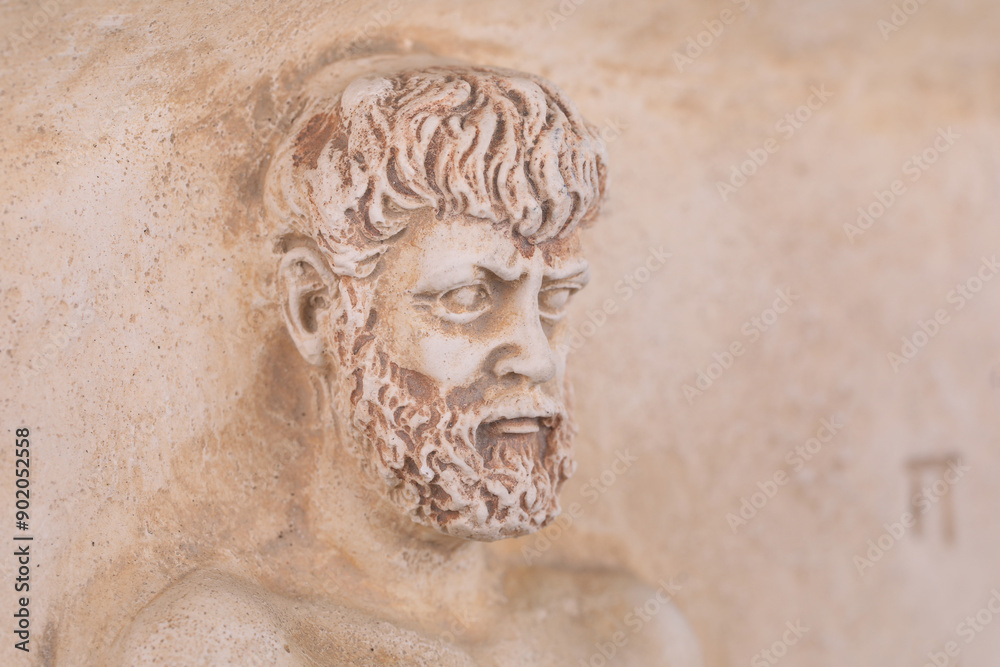 Fototapeta premium ancient statue, portrait of a roman emperor