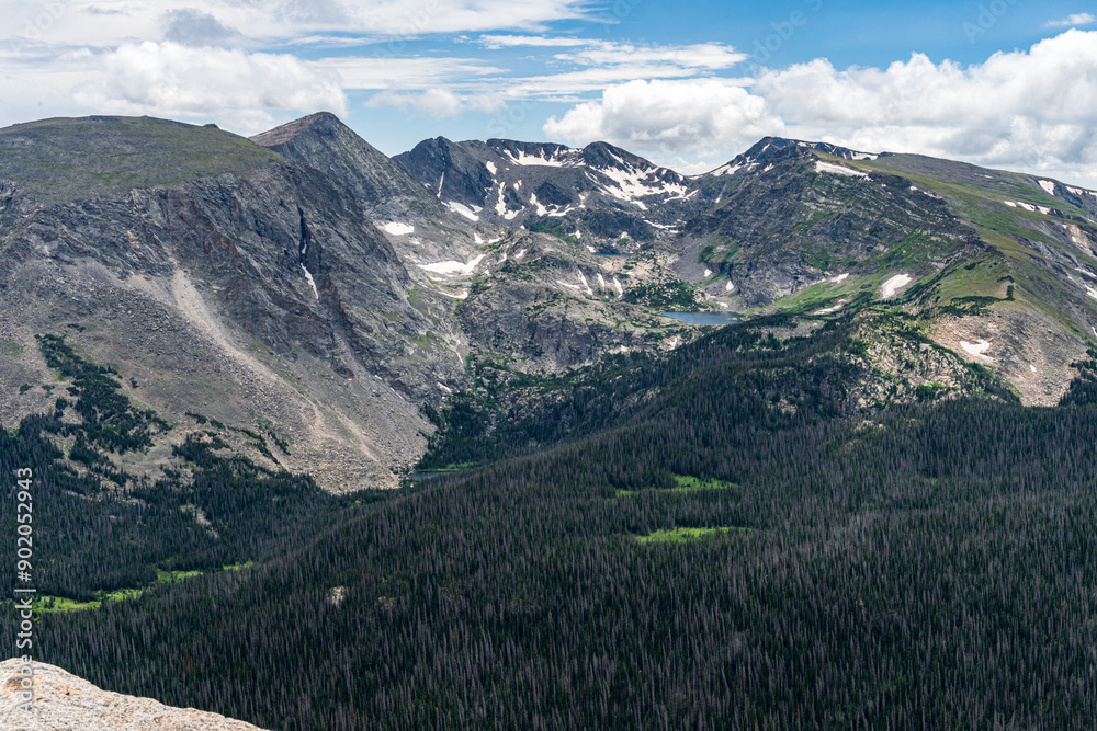 Fototapeta premium Rocky Mountain National Park from Trailridge Road