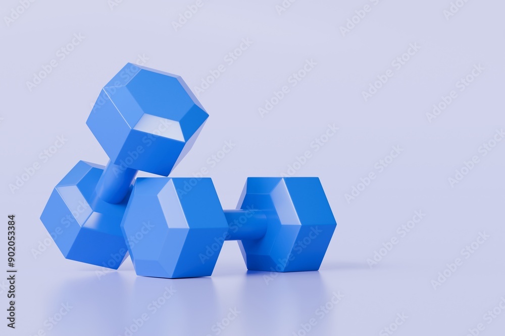 3d Dumbbell icon isolated on purple background. Workout gym tools, Sport equipment, fitness equipment, weight training workout, Gym time concept. 3d Minimal Exercise Dumbbell design style. 3d render. 3d Dumbbell icon isolated on purple background. Workout gym tools, Sport equipment, fitness equipment, weight training workout, Gym time concept. 3d Minimal Exercise Dumbbell design style. 3d render.