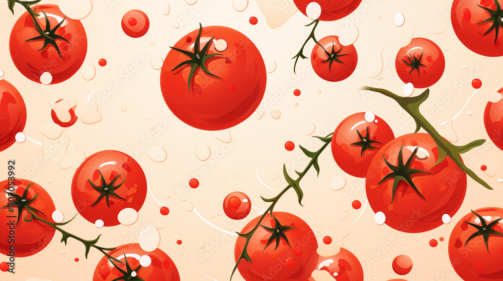 Tomatoes with Water Splashes, Abstract Image, Texture, Pattern Background, Wallpaper, Cover and Screen of Smartphone, Cell Phone, Computer, Laptop, 9:16 and 16:9 Format Tomatoes with Water Splashes, Abstract Image, Texture, Pattern Background, Wallpaper, Cover and Screen of Smartphone, Cell Phone, Computer, Laptop, 9:16 and 16:9 Format
