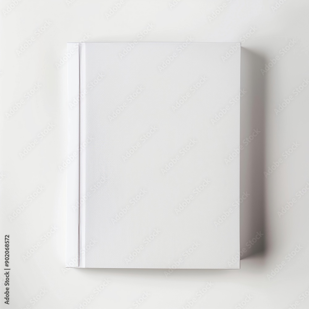A Blank White Book Cover Ready for Inspiration A Blank White Book Cover Ready for Inspiration