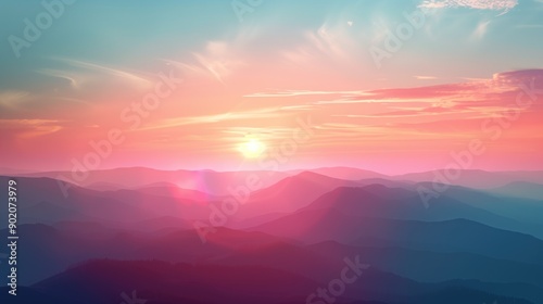 Free good morning scene wallpaper background photo