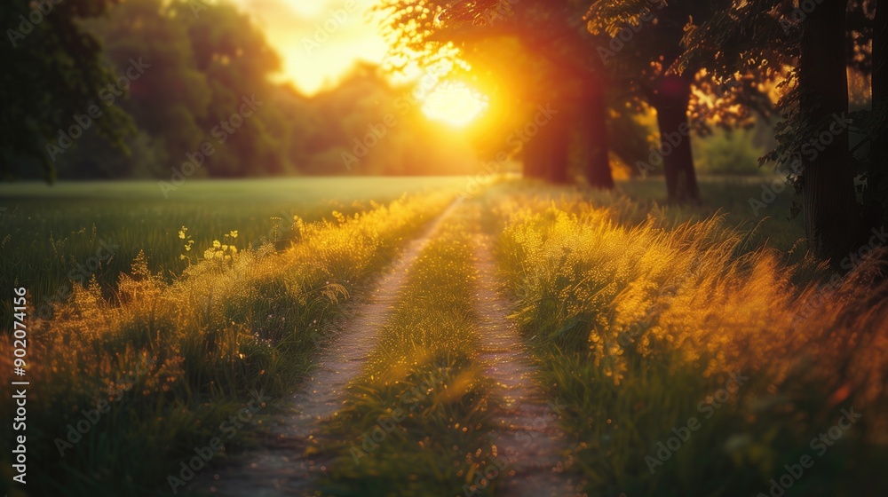 Fototapeta premium Free good morning scene wallpaper background photo