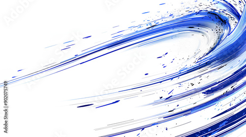 Wallpaper Mural Abstract blue lines speed across a white background presentation design, featuring a simple flat illustration in a minimalist style, with a large copy space  Torontodigital.ca