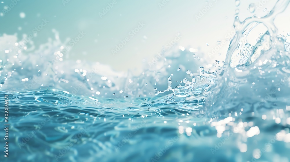 Ocean water background with foam Ocean water splash Not a calm : Generative AI Ocean water background with foam Ocean water splash Not a calm : Generative AI