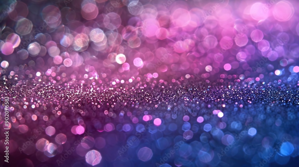 Sparkling Purple and Blue Glitter with Bokeh Lights Background Sparkling Purple and Blue Glitter with Bokeh Lights Background