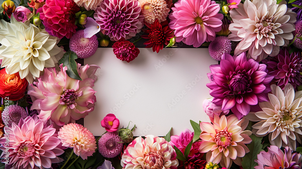 flowers framing flowers framing