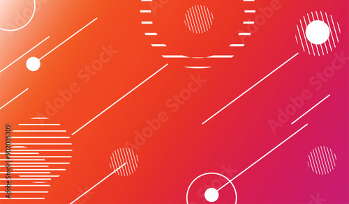 geometric trendy background - Orange Gradient, Modern summer orange, red and yellow gradient geometric shapes design on abstract liquid background for web,banner,poster and etc