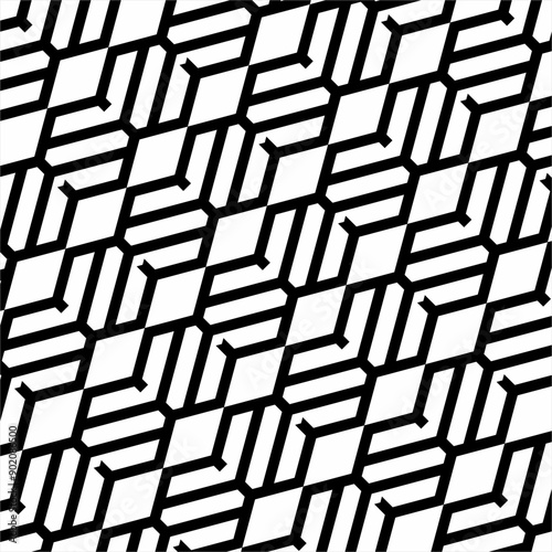 Abstract background. Abstract hexagon S letter design pattern. Used for design surfaces, fabrics, and textiles.