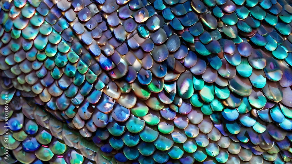 Obraz premium colorful reptile skin abstract