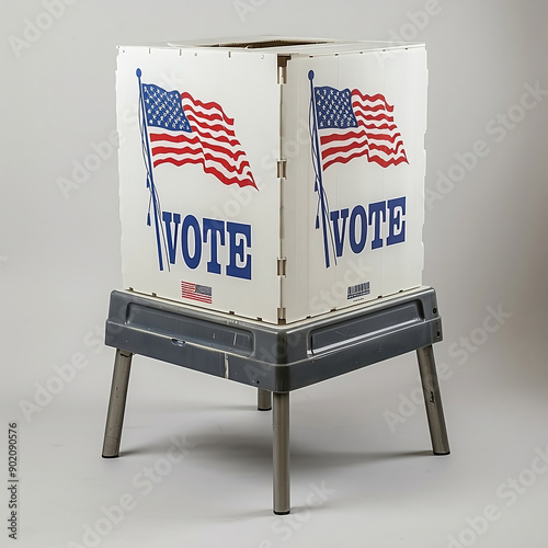 box where ballots are stored, during the US presidential election
