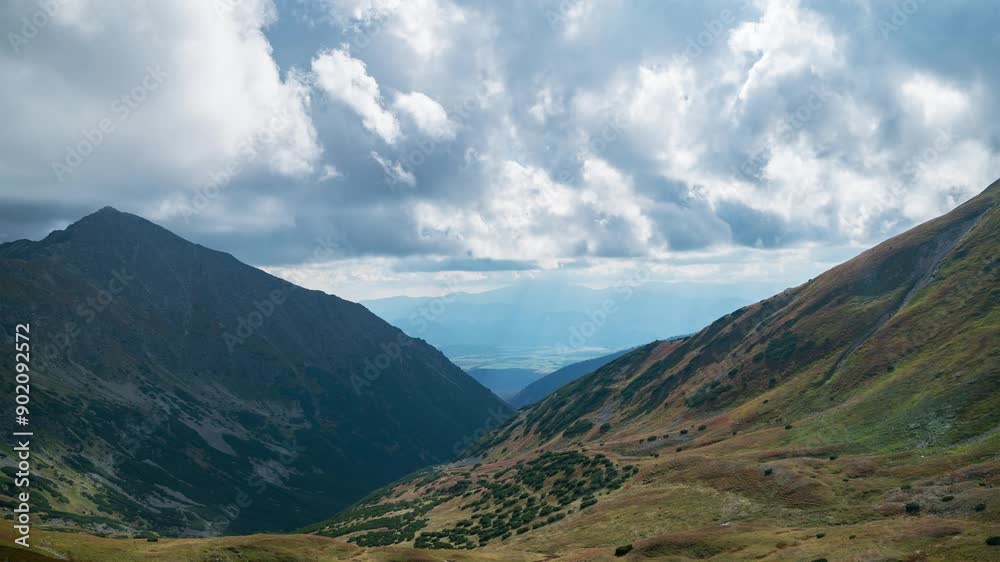 Timelapse of Tatra Mountains in Summer with Clouds in the Sky, Poland and Slovakia Timelapse of Tatra Mountains in Summer with Clouds in the Sky, Poland and Slovakia