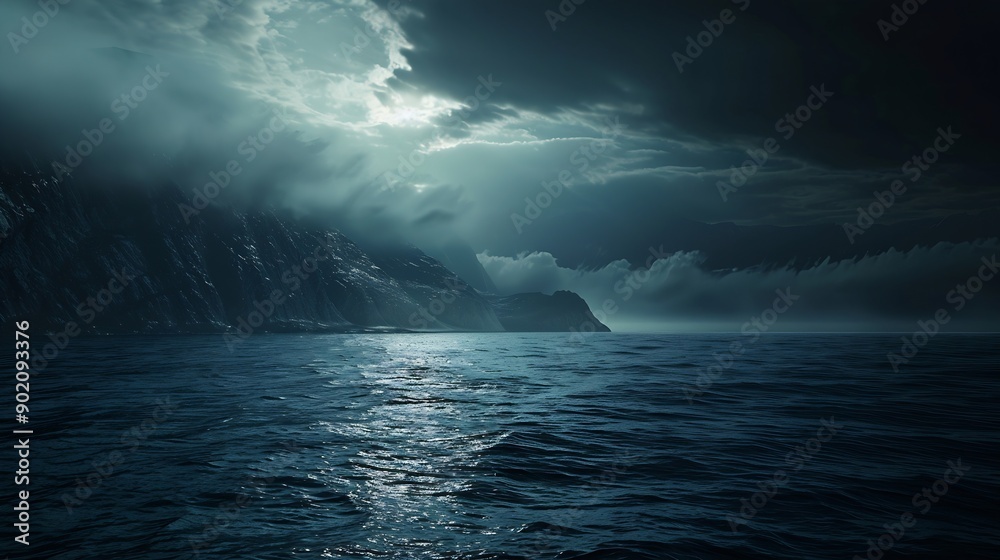 A beautiful picture of a ocean deep dark water beautiful view or scenery : Generative AI A beautiful picture of a ocean deep dark water beautiful view or scenery : Generative AI