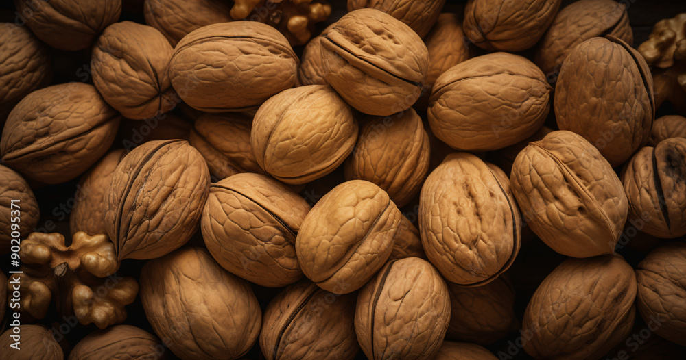 walnut field, tasty walnuts, background, top view, closeup, Healthy nuts for snack walnut field, tasty walnuts, background, top view, closeup, Healthy nuts for snack