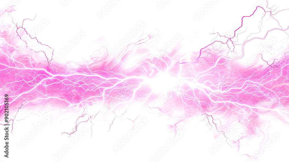 Pink electricity isolated on white background. Pink electricity isolated on white background.