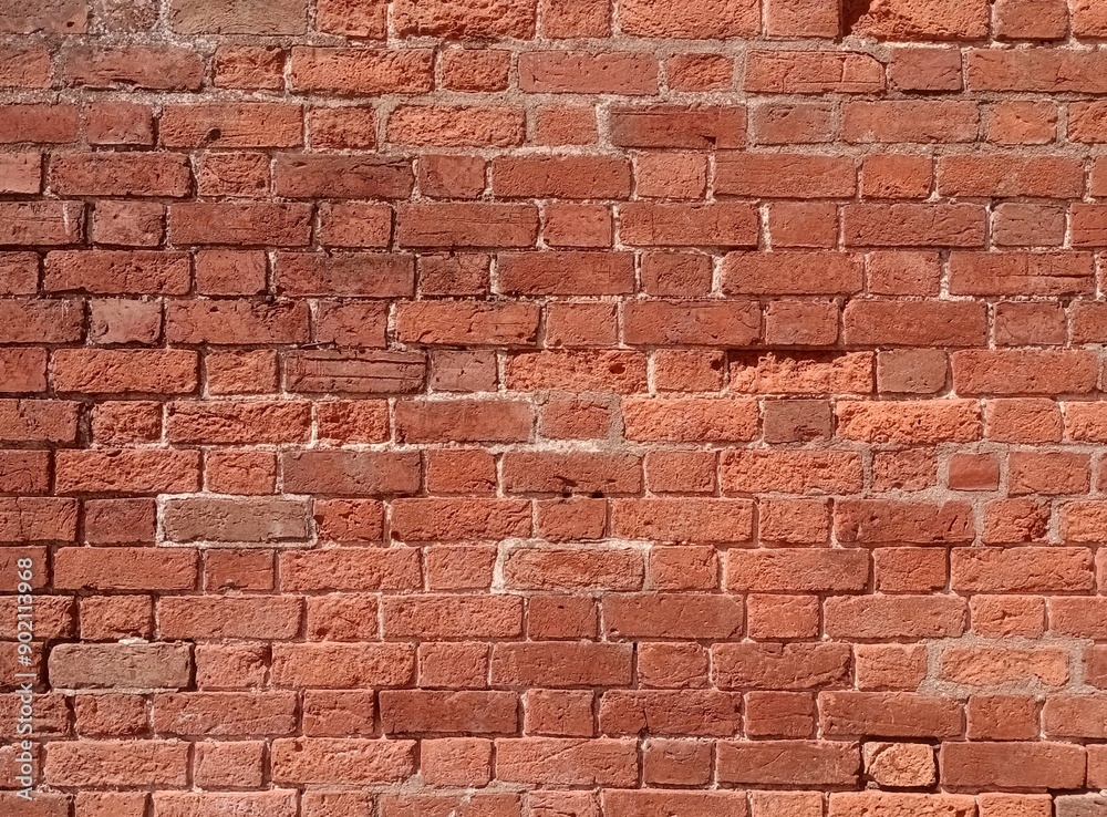 Fototapeta premium vintage red brick wall texture background