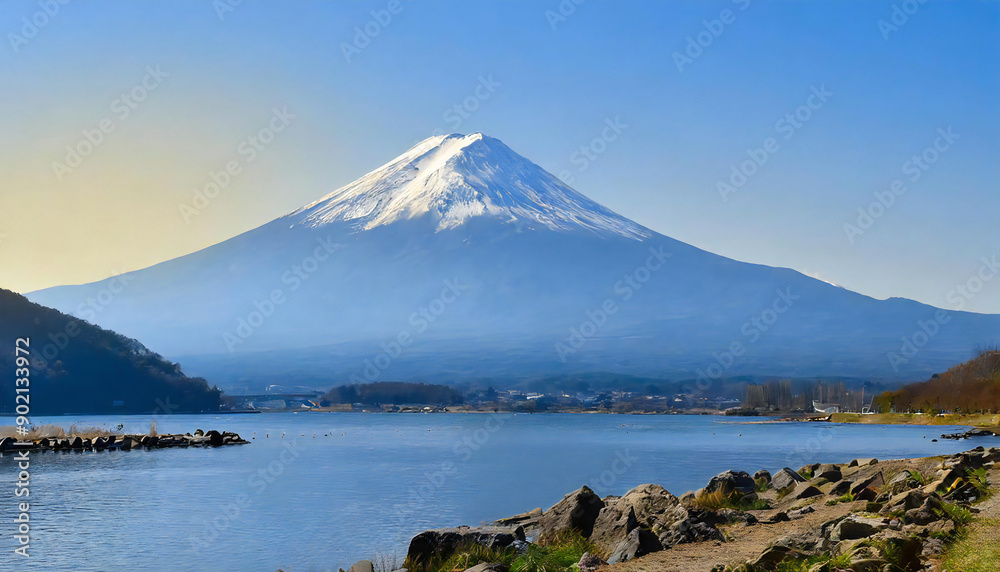 日本で一番高い山、富士山のイメージ素材。Image material of Mount Fuji, the highest mountain in Japan. 日本で一番高い山、富士山のイメージ素材。Image material of Mount Fuji, the highest mountain in Japan.