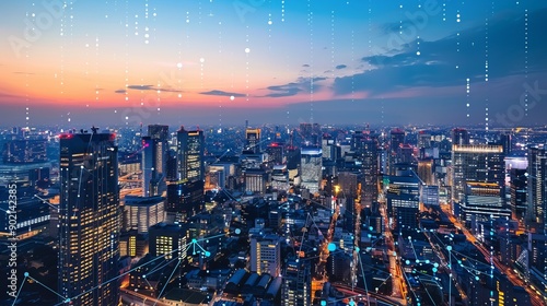 Wallpaper Mural Aerial View of City Network of Beijing Skyline Torontodigital.ca