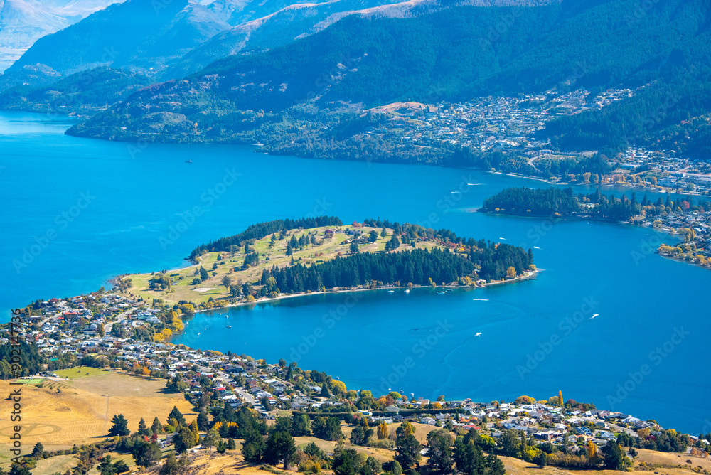 Obraz premium Kelvin Peninsula in Queenstown - New Zealand