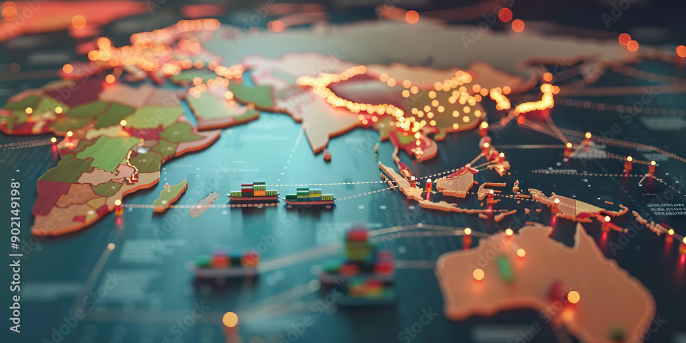 Trade and Globalization: How International Trade Drives Economic Growth - Picture a scene where international trade agreements and globalization drive economic growth, create jobs Trade and Globalization: How International Trade Drives Economic Growth - Picture a scene where international trade agreements and globalization drive economic growth, create jobs