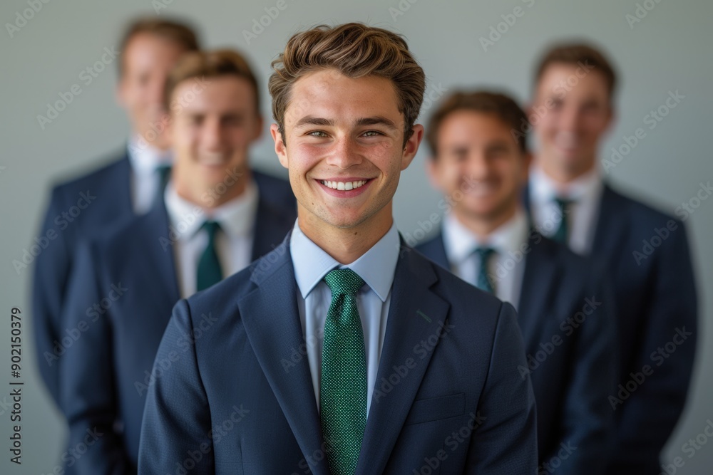 Confident Business Professionals in Suits Confident Business Professionals in Suits