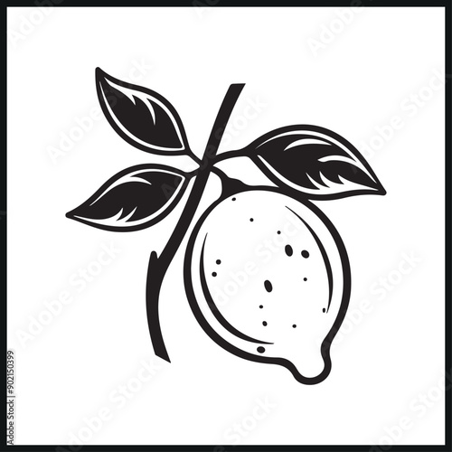 lemon silhouette clipart on a white background. lime silhouette