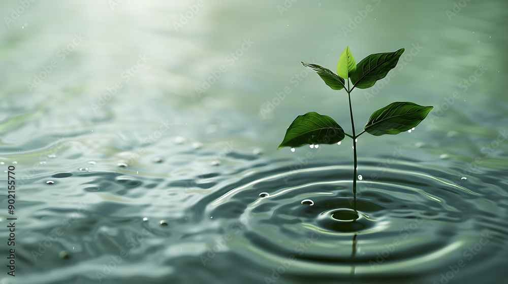 plant and water plant and water