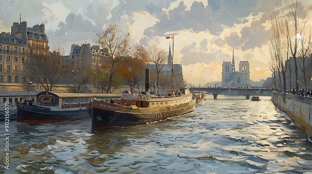 Obraz premium Seine in Paris