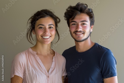 Happy Couple Posing for a Selfie