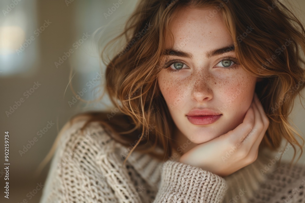 Elegant Woman in Soft Light Elegant Woman in Soft Light