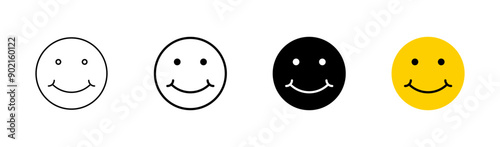 smile icon set. smile emoticon icon. feedback