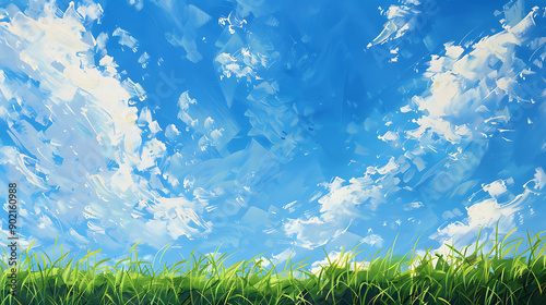 sky and grass