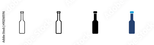 Bottle icon set. bottle vector icon