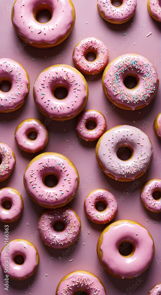 donuts on white donuts on white