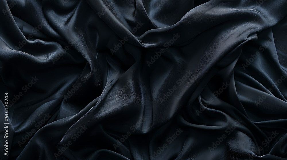 Black luxury fabric background with copy space Black luxury fabric background with copy space