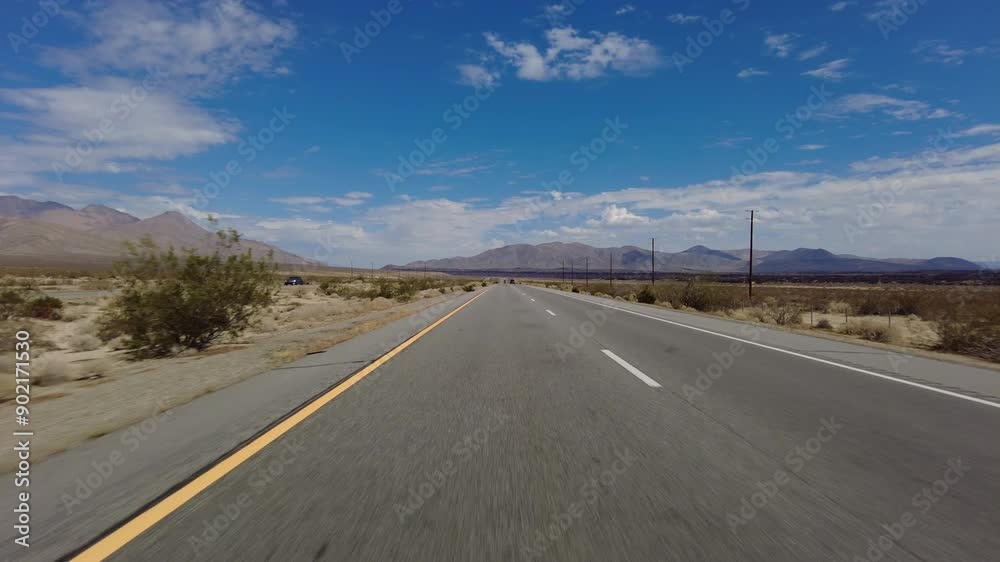 395 Scenic Byway North 3 Ridgecrest to Owens Lake 10 Front View MultiCam Driving Plate Sierra Nevada Mts California 395 Scenic Byway North 3 Ridgecrest to Owens Lake 10 Front View MultiCam Driving Plate Sierra Nevada Mts California